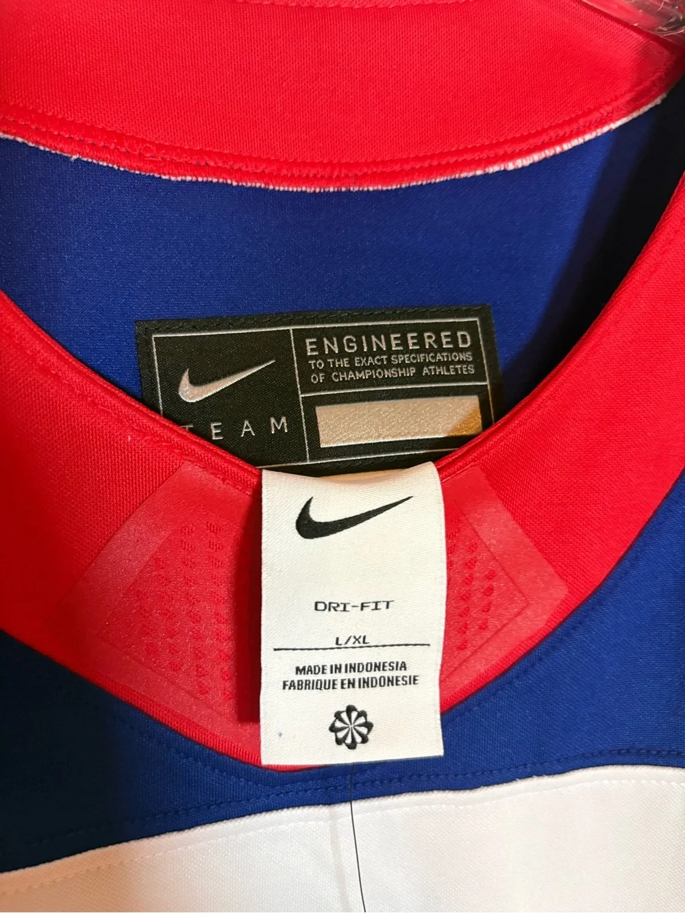 Nike Youth Team USA Hockey 2026 Winter Olympic Milan Jersey White Away Size L/XL